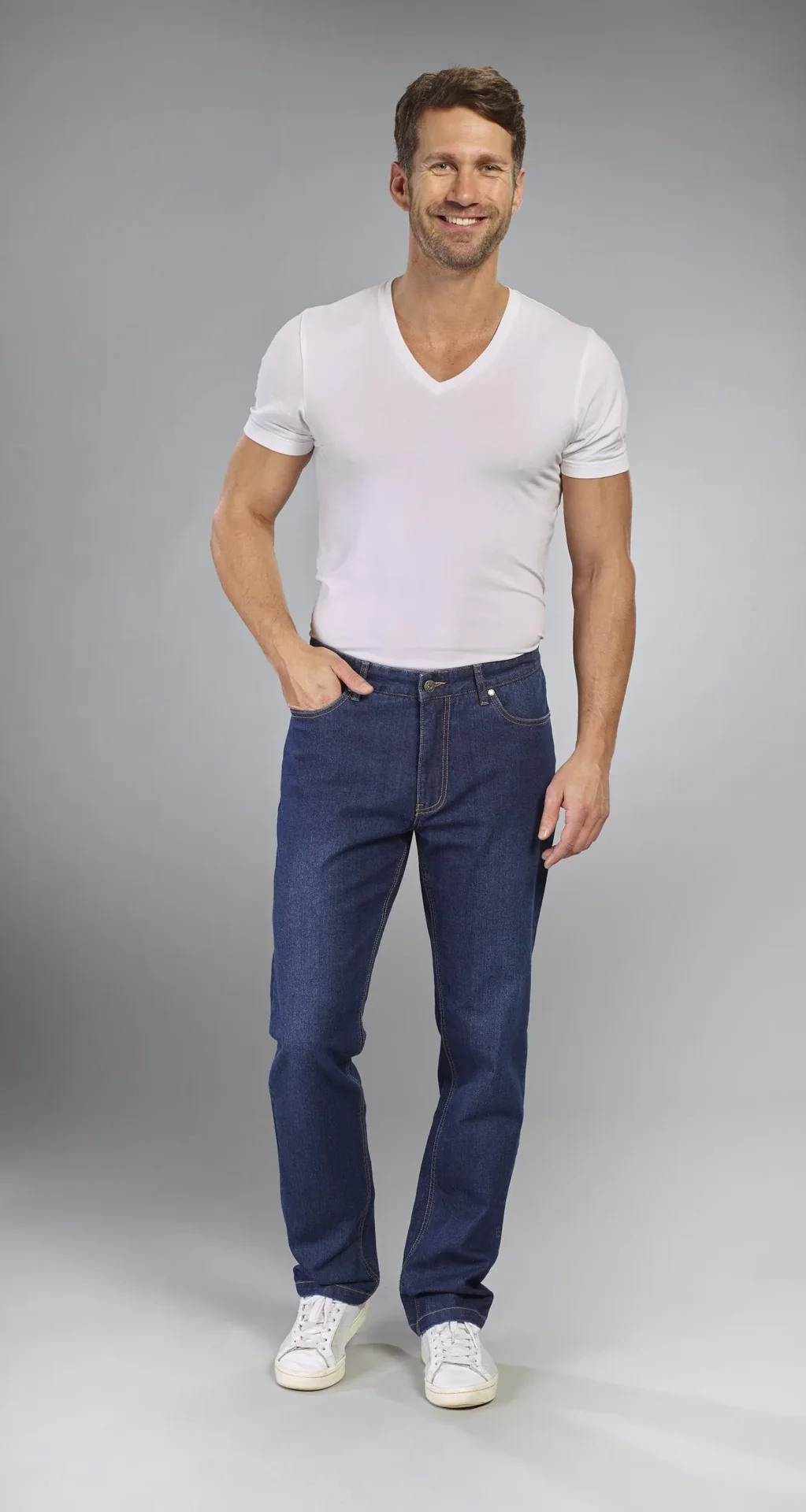 Jeans Regular Fit, Farbe dark blue, Gr.60 - 0