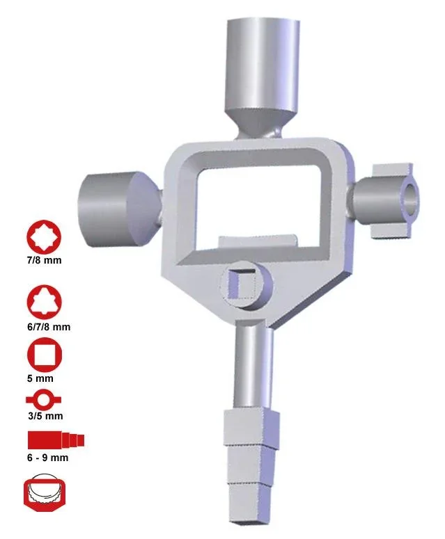 Handwerkerschlüssel mit 13 Funktionen - 0