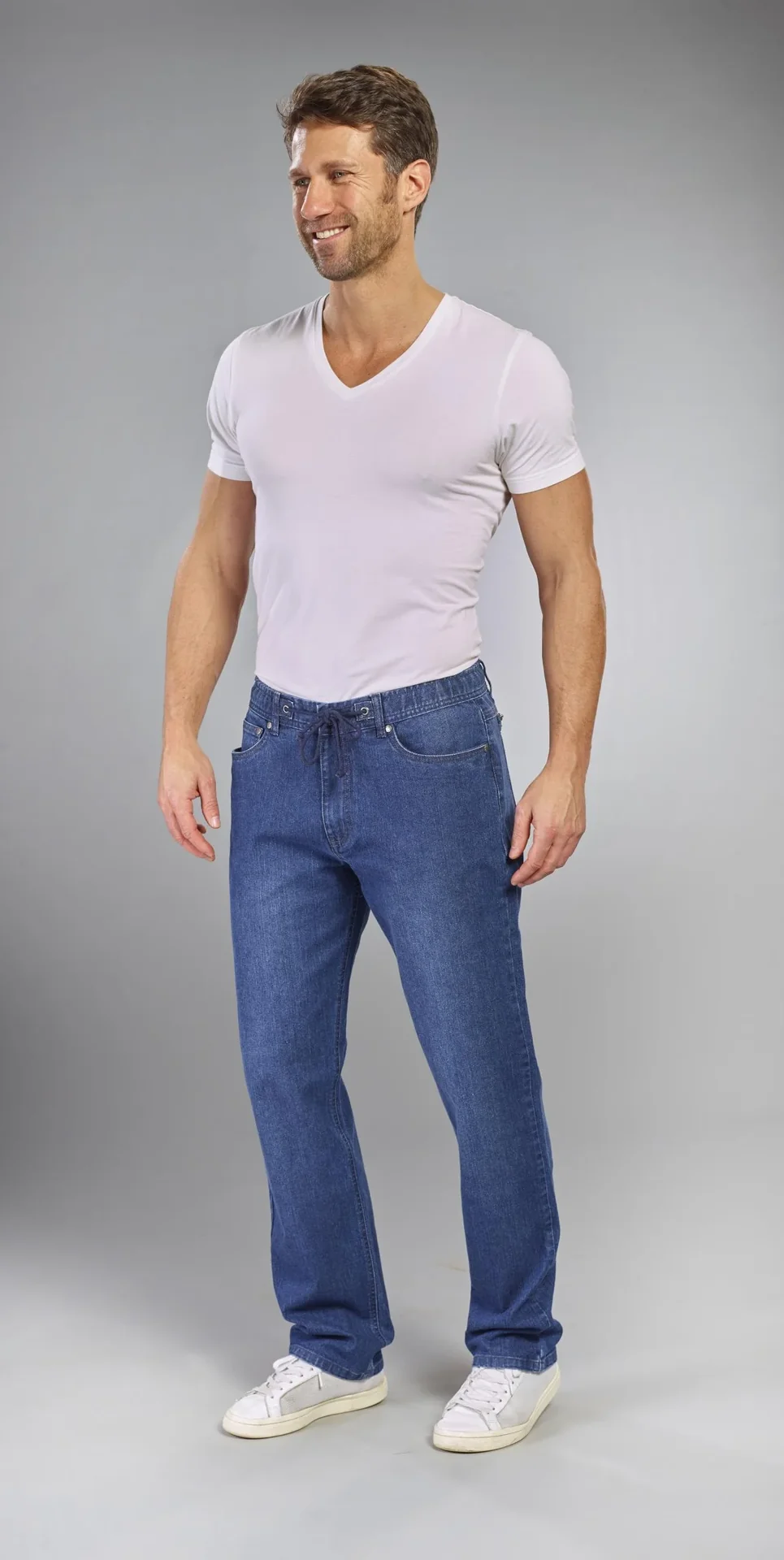 Jeans Traveller Fit, Farbe bluestone, Gr.26 - 0