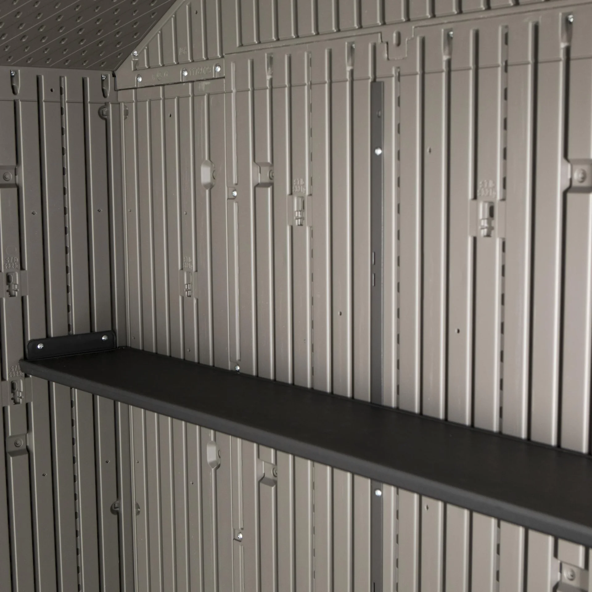 Kunststoff Gerätehaus Galaxis dunkelgrau, 244 x 457 x 244 cm - 2