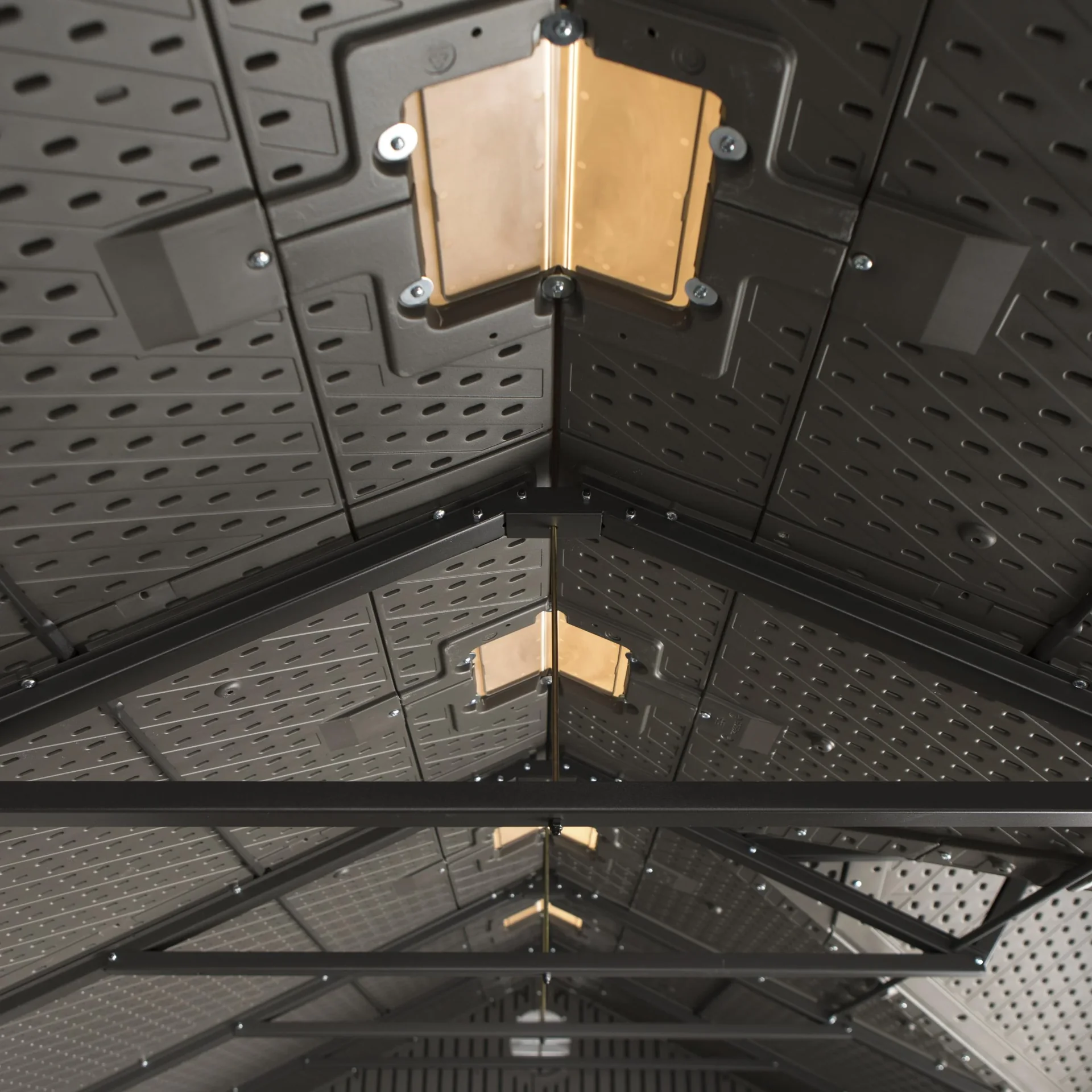 Kunststoff Gerätehaus Galaxis dunkelgrau, 244 x 457 x 244 cm - 6