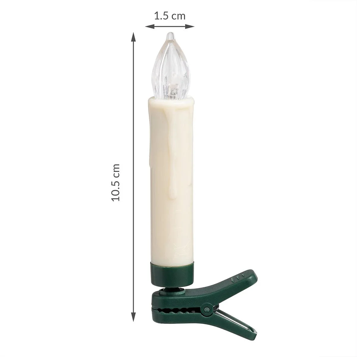 LED-Weihnachtsbaumlichter - Weihnachtsbaumschmuck - Set mit 30 farbigen Lichtern, ferngesteuert - 3