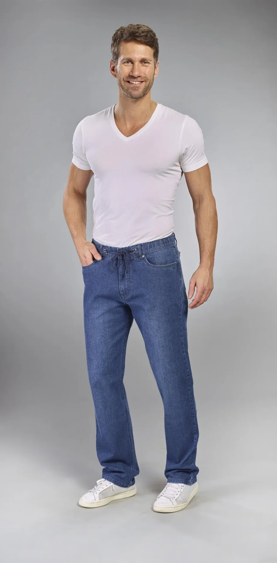Jeans Traveller Fit, Farbe bluestone, Gr.50 - 1