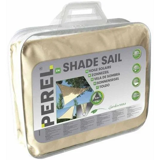 Schattentuch / Sonnensegel Dreieck - 3,6 x 3,6 x 3,6m - Creme - 2