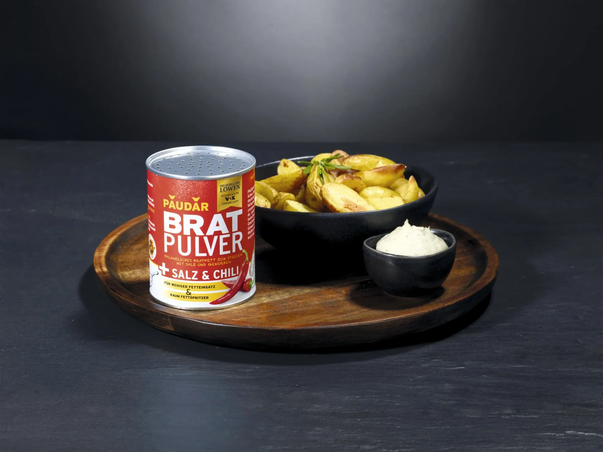 Pflanzliches Bratfett-Pulver, „PAUDAR“, mit Chili und Salz, 175 g - 6
