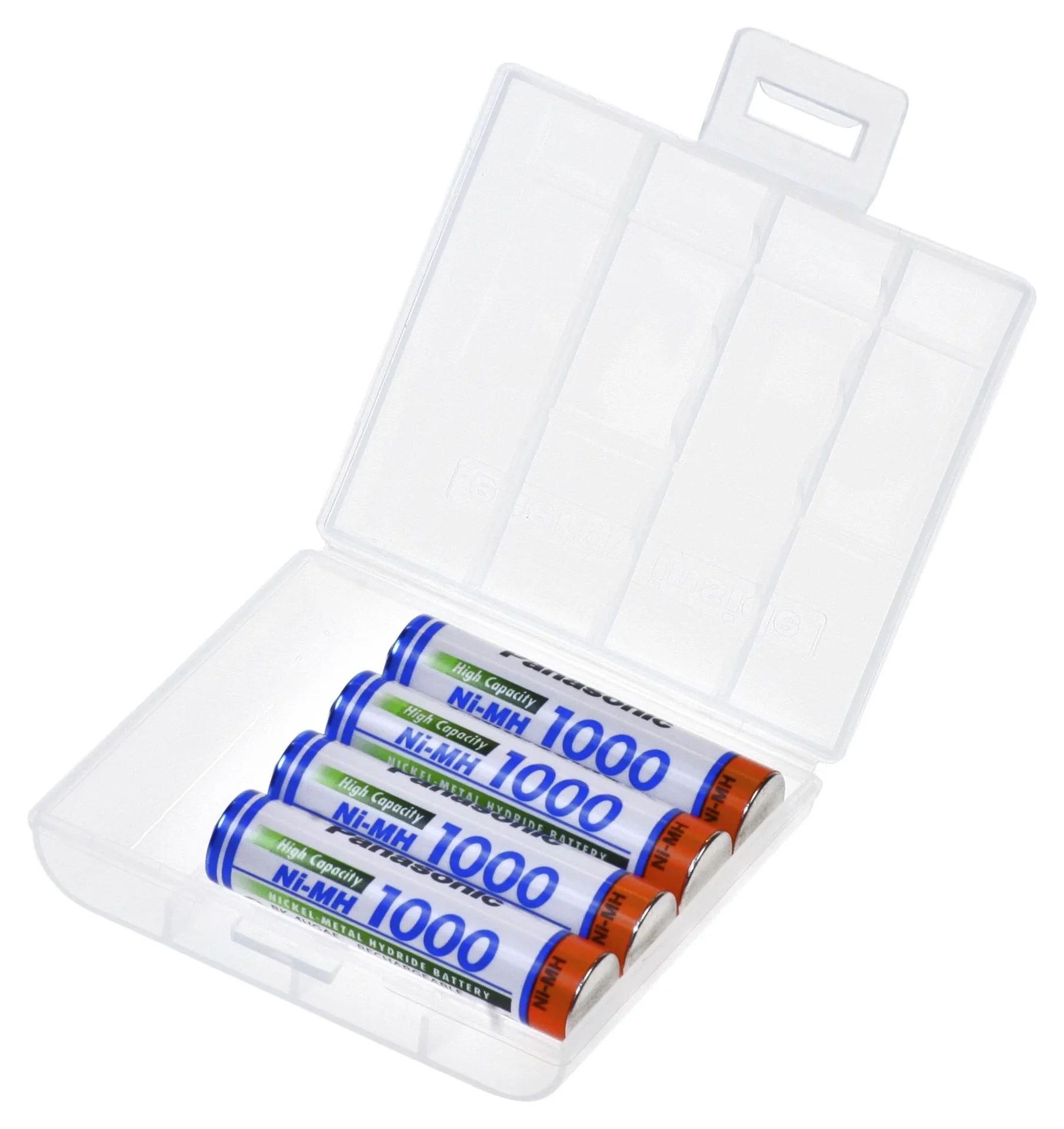 NiMH Micro (AAA) Akkus mit 1000mAh - 4 Stück mit Akkubox - 1
