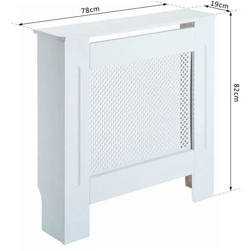 Heizkörperabdeckung 78cm Weiß - 1