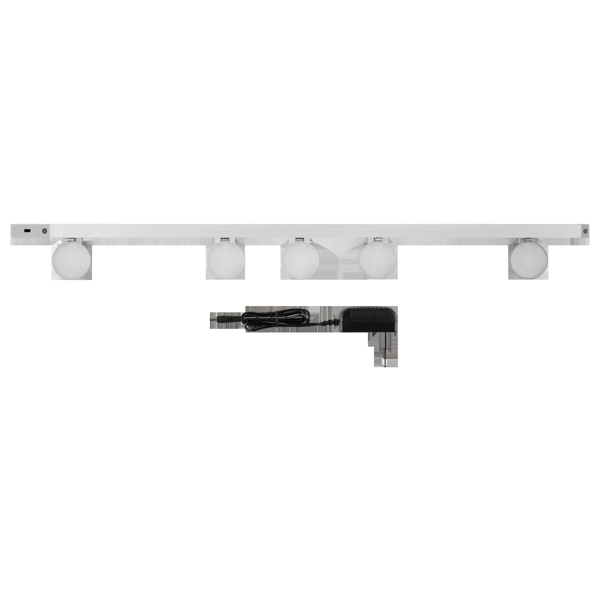 LED Unterbauleuchte LIGHTRACER 3 mit Sensor, dimmbar 90 cm, 5x3W, Farbe silber - 0