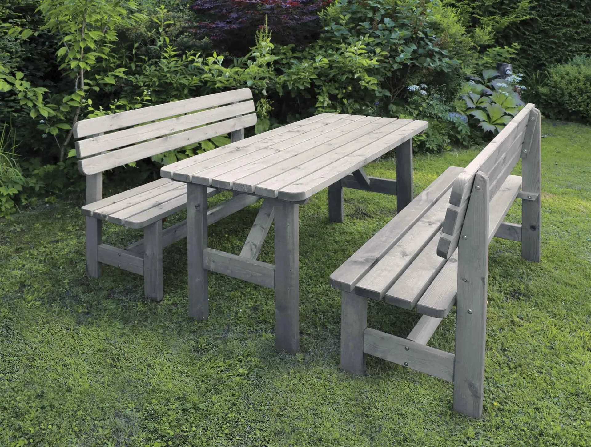 Holz-Garnitur Summer grau - 0
