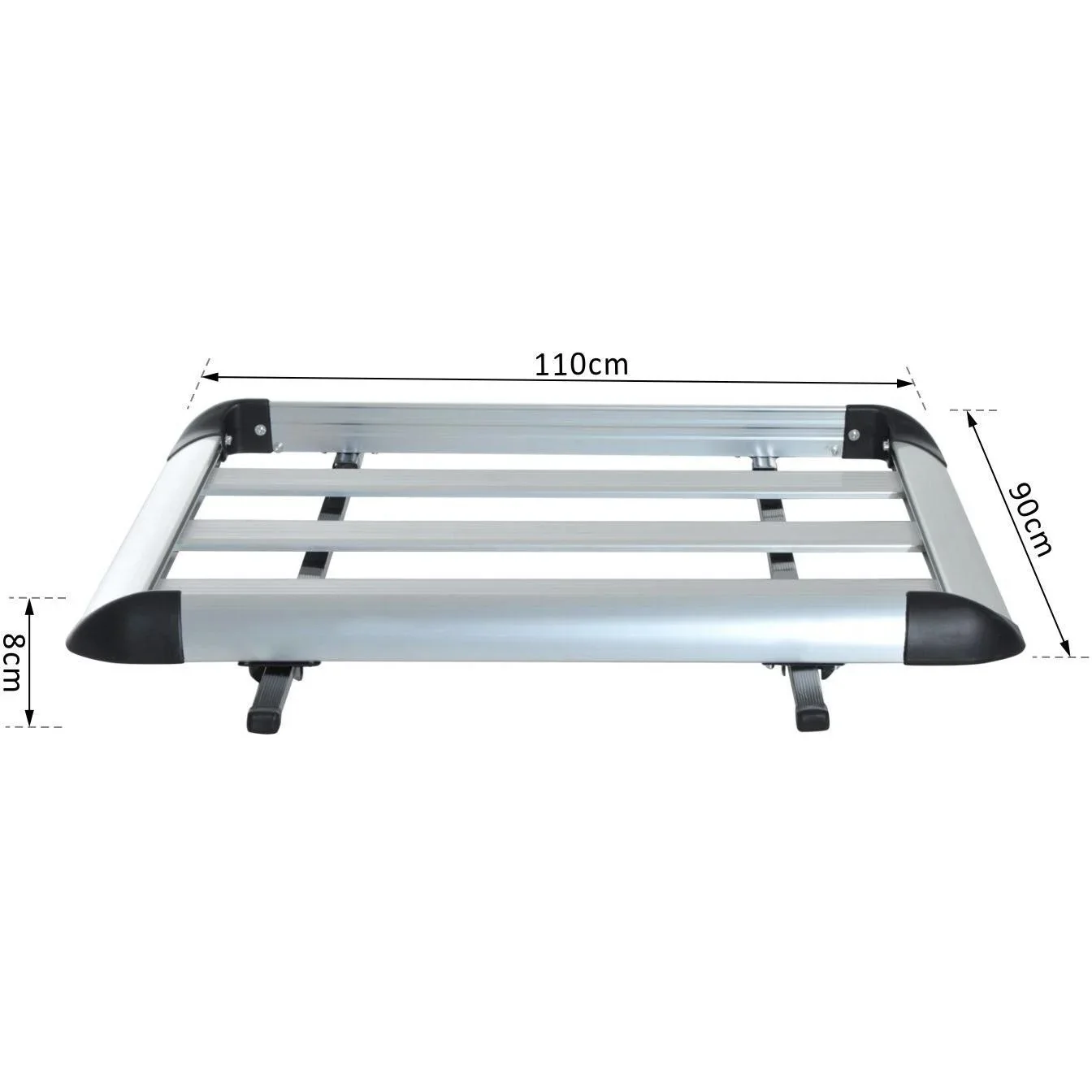 Gepäckträger Dachträger Universal 110cm Alu 75kg Silber - 1