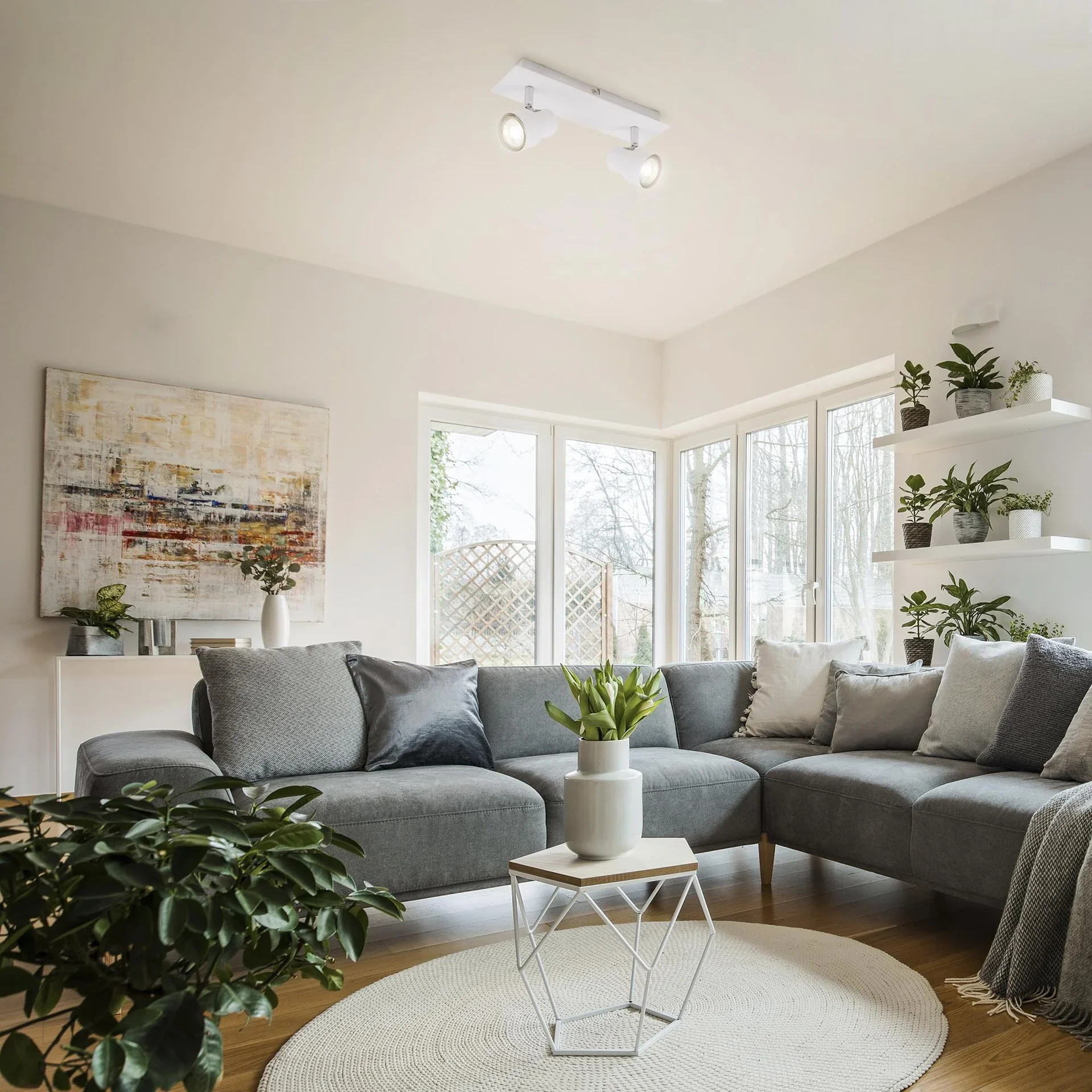 LED Deckenleuchte, 920 Lumen, 10 Watt, GU10, weiß - 6