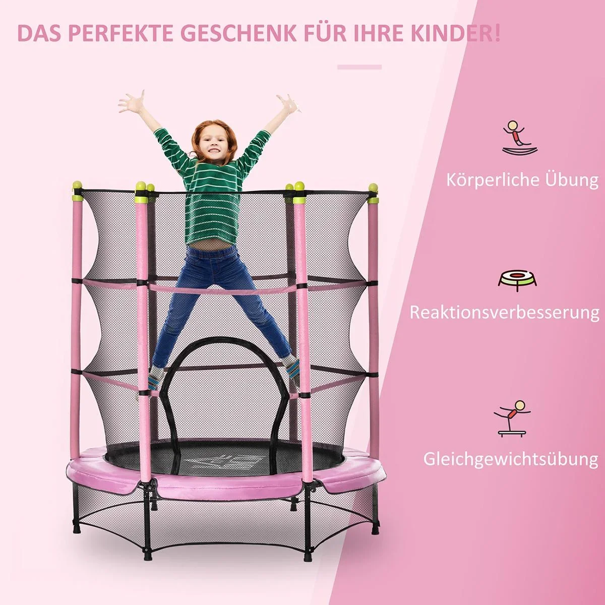 Trampolin für Kinder Ø140 cm Fitne - 2