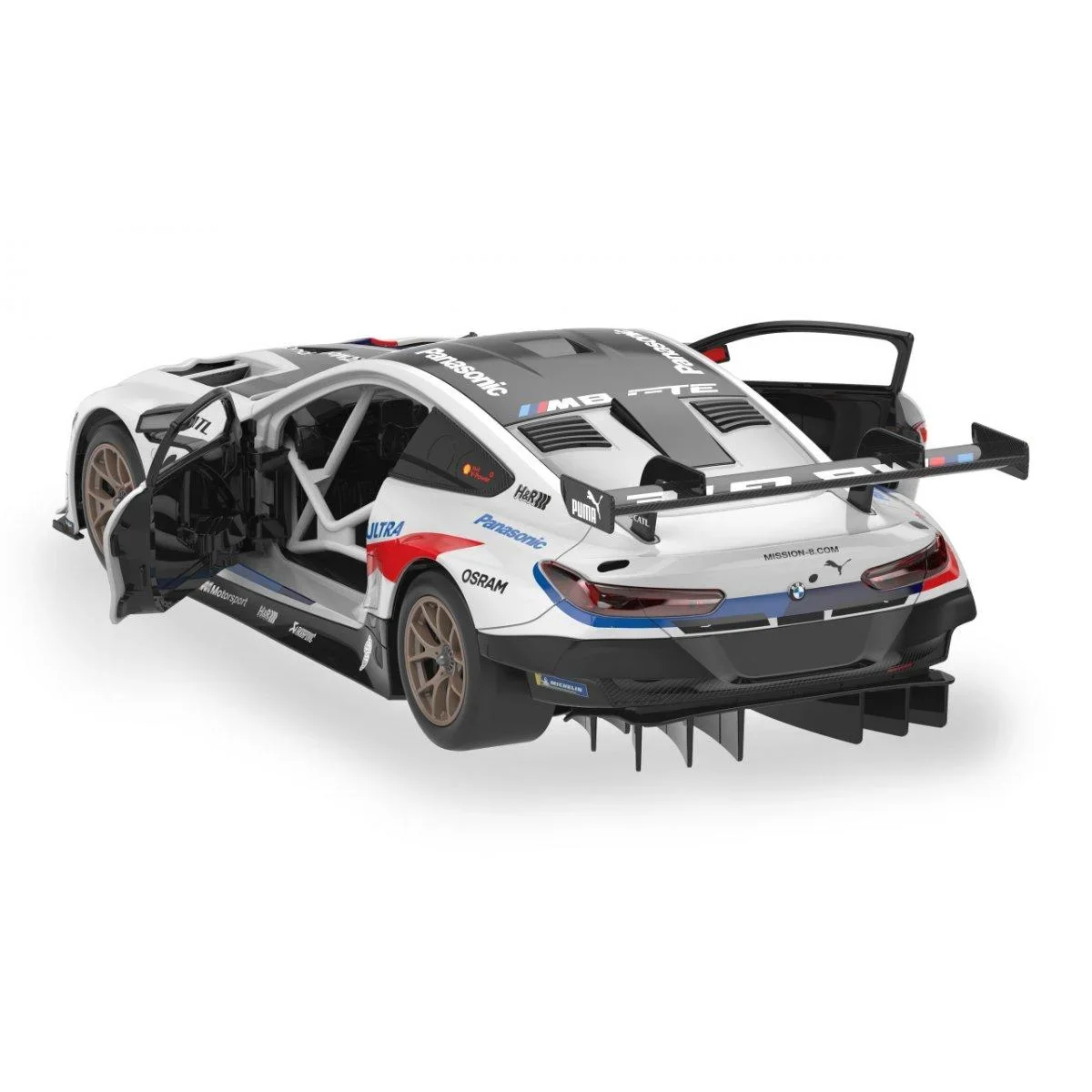 BMW M8 GTE 1:18 weiß 2,4GHz Bausatz - 3