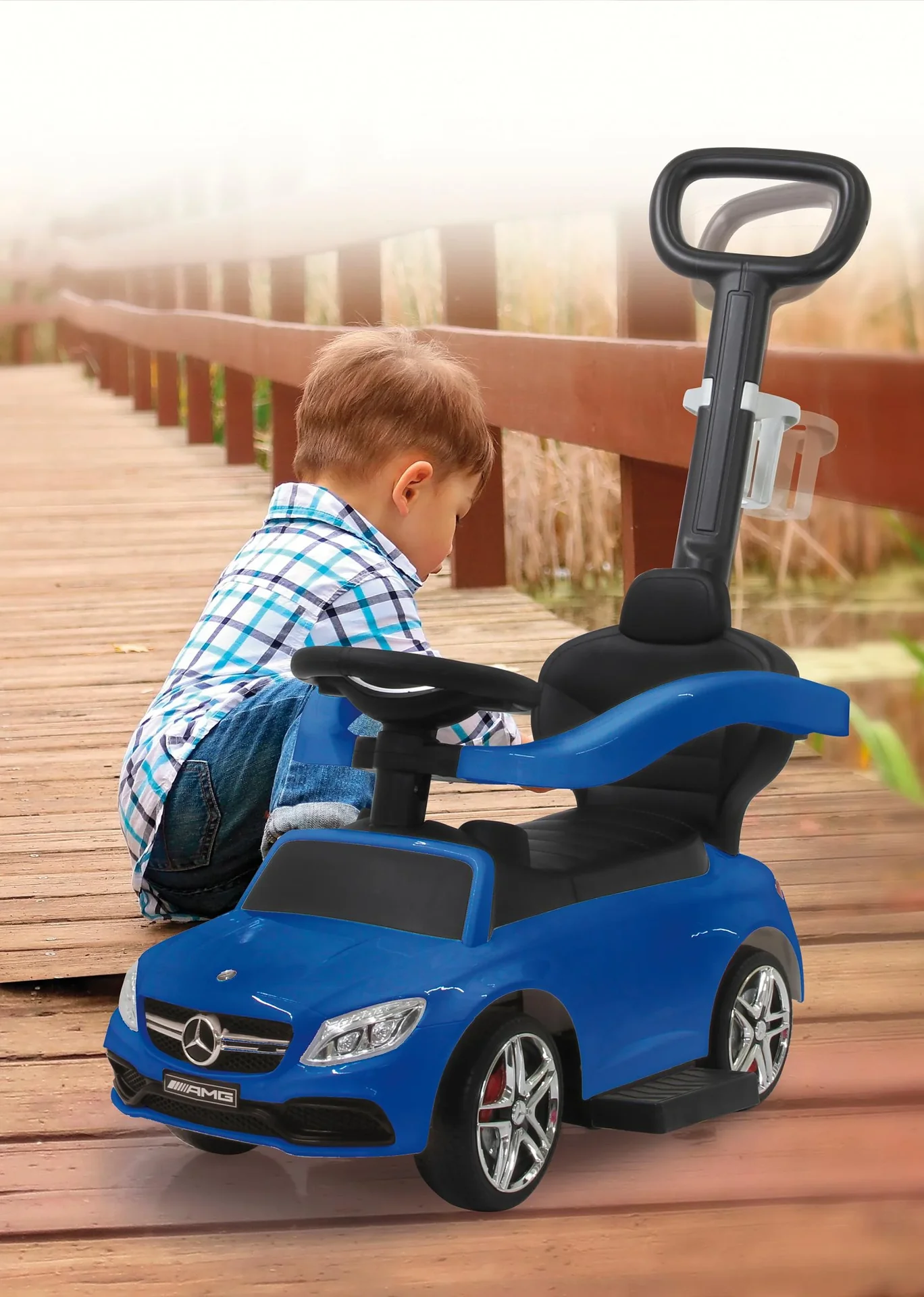 Rutscher Mercedes-Benz AMG C63, 3 in 1, Blau - 1