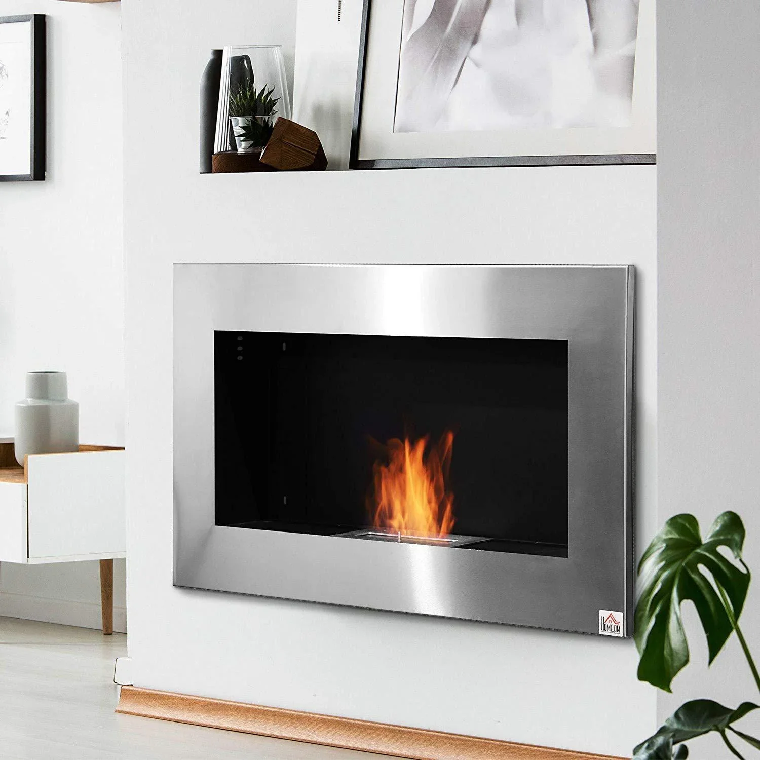 Wandkamin mit Ethanol-Brennstoff - 5