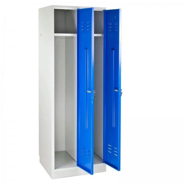 Umkleideschrank Spind RAL 7035 / 5012, 1775 x 600 x 500 mm - 1
