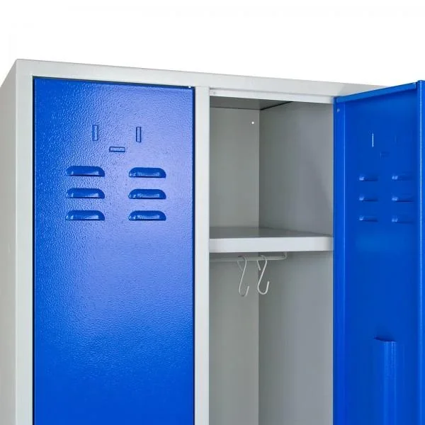 Umkleideschrank Spind RAL 7035 / 5012, 1775 x 600 x 500 mm - 2