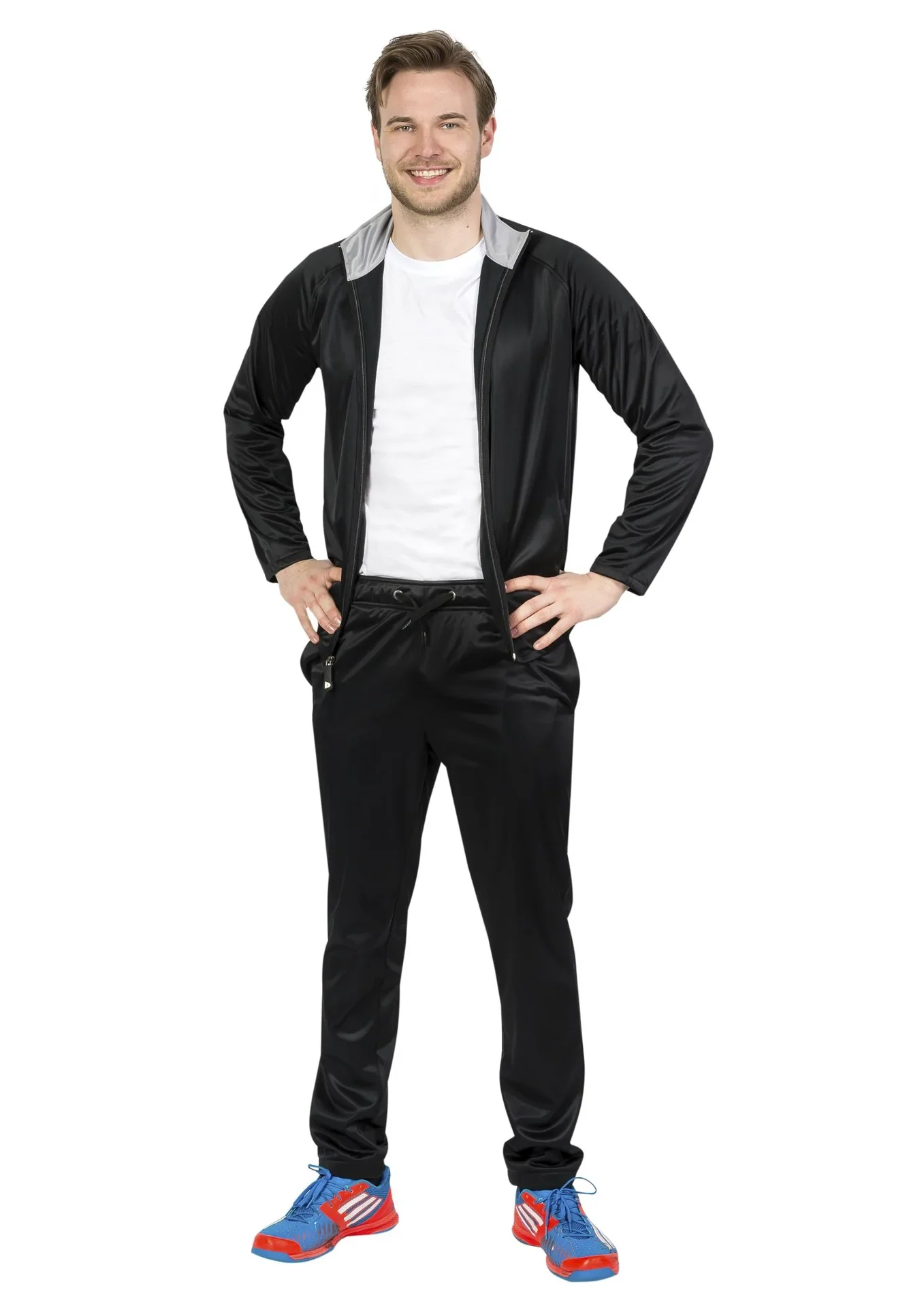 Trainingsanzug, 2-teilig, schwarz/grau, Gr. 2XL - 7