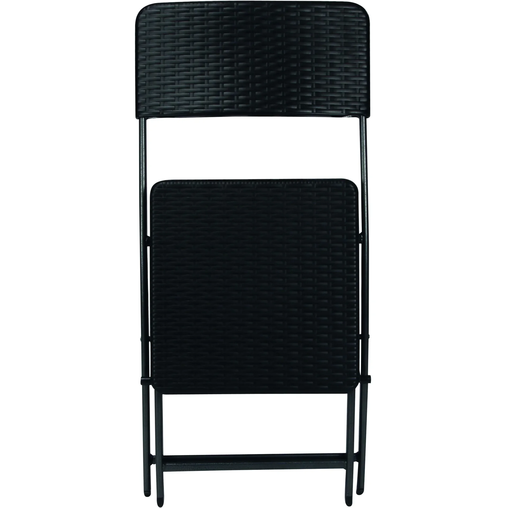 klappstuhl - in rattan-optik - 1