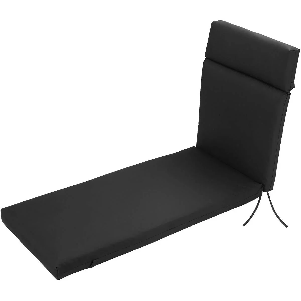 Liegematratze, Liegematratze, Liegematratze Garten, Bezug, Polyester, schwarz, 196 x 55 x 8 cm - 2