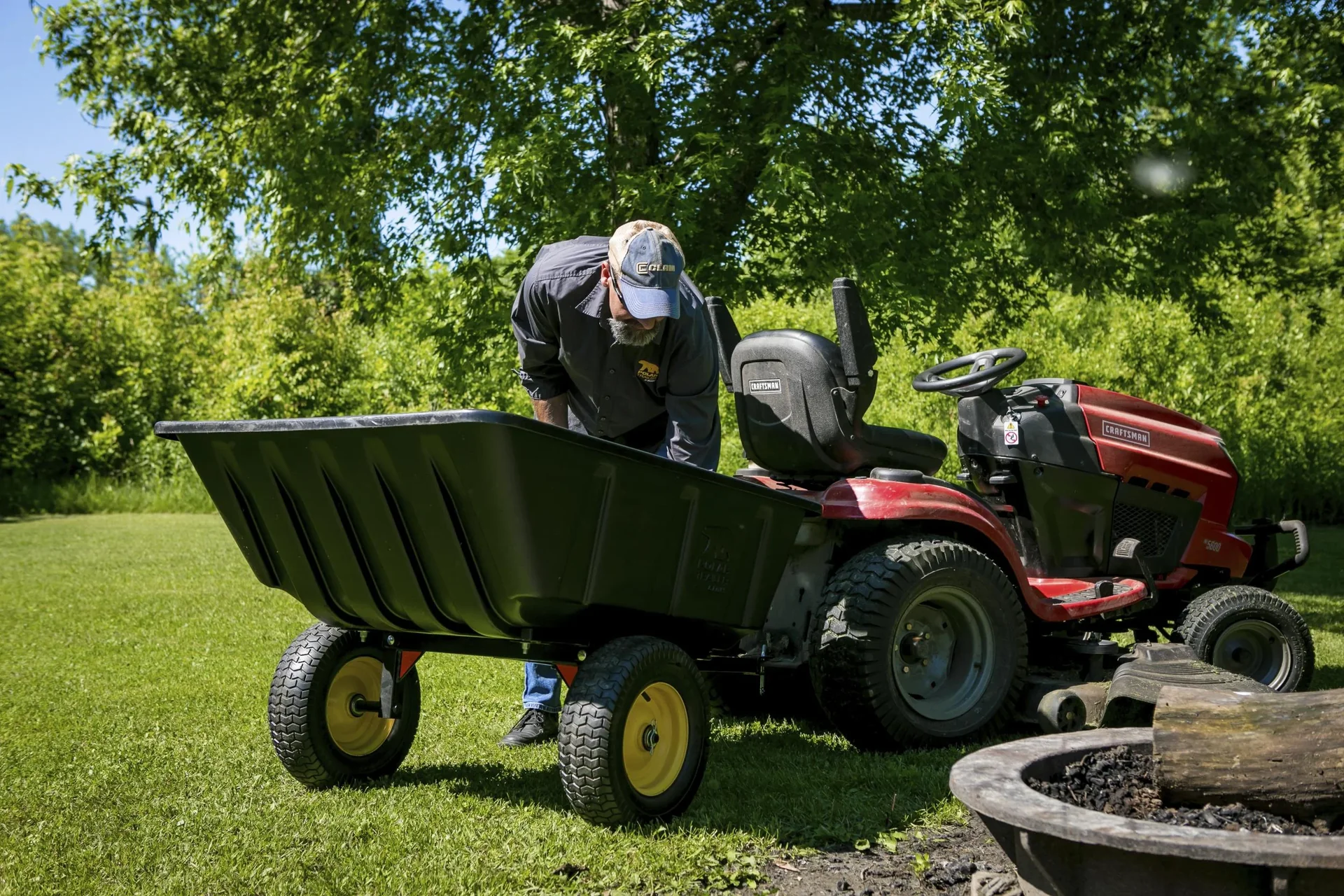Trailer Schubkarre/Anhänger LG900 schwarz - 2