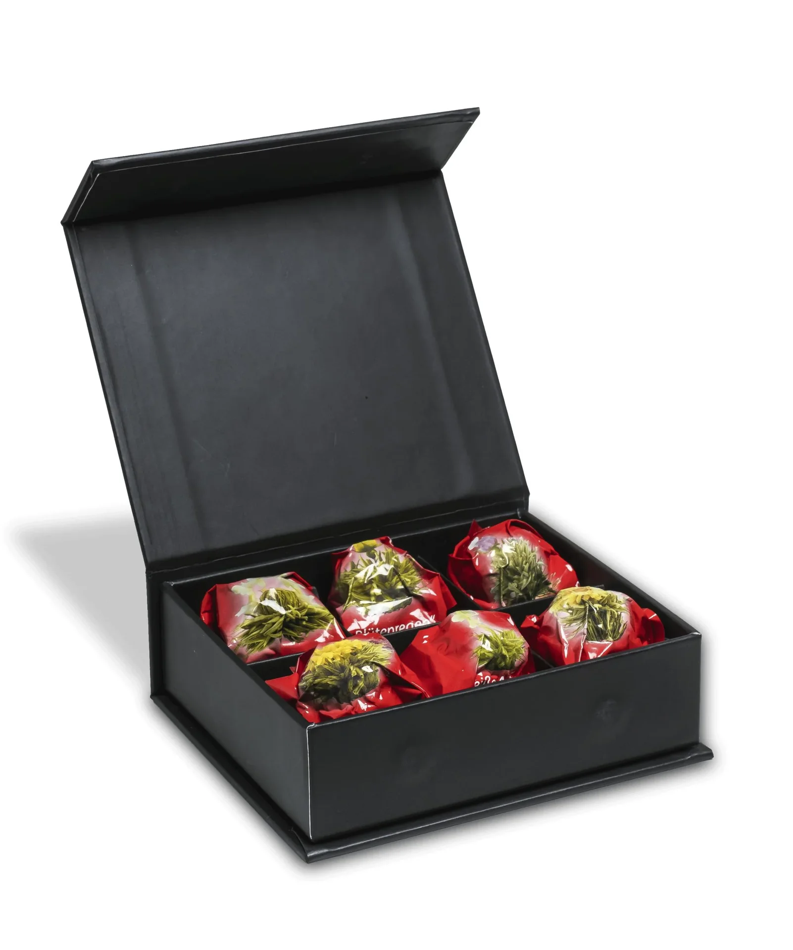 Teeblumen Mix "ErblühTee" in edler Magnet-Geschenkbox, 6 verschiedene Sorten - 0