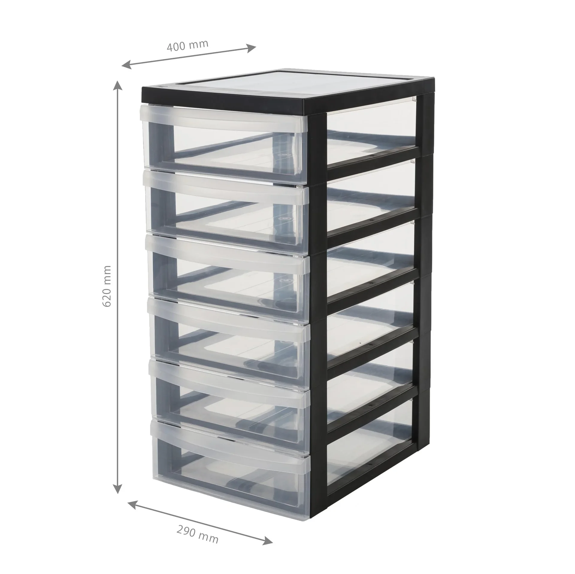 Rollcontainer DC-361 mit 6 flachen Schubladen - 4