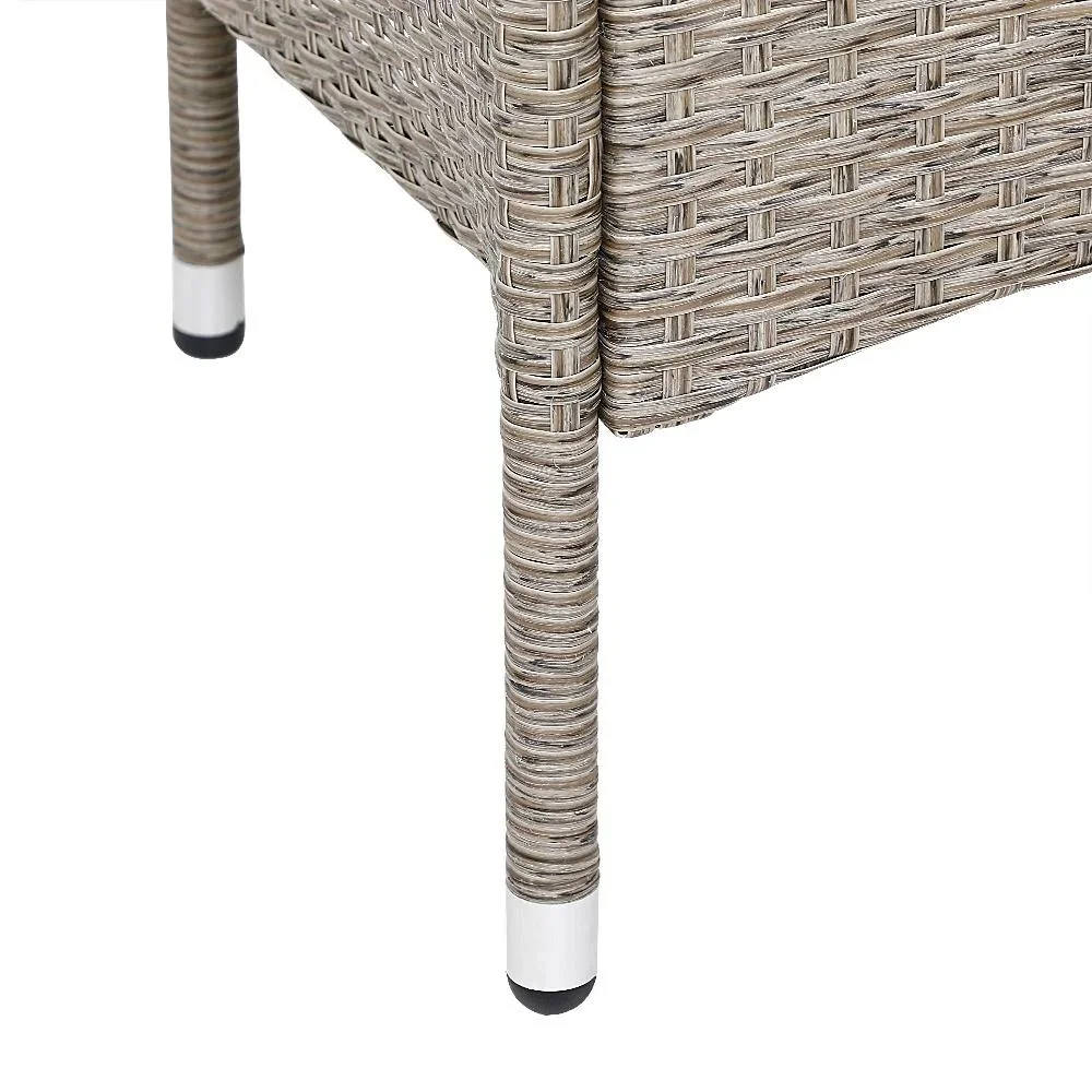 Gartenmöbel-Set - Love Bench - Polyrattan - GREY - 0