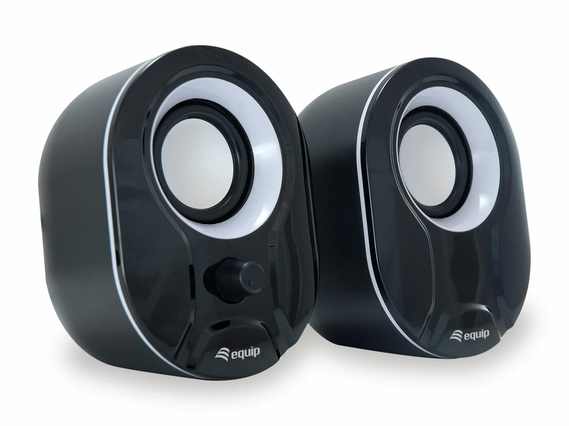 Stereo 2.0 Lautsprecher für Notebook/PC in schwarz/weiß - 3