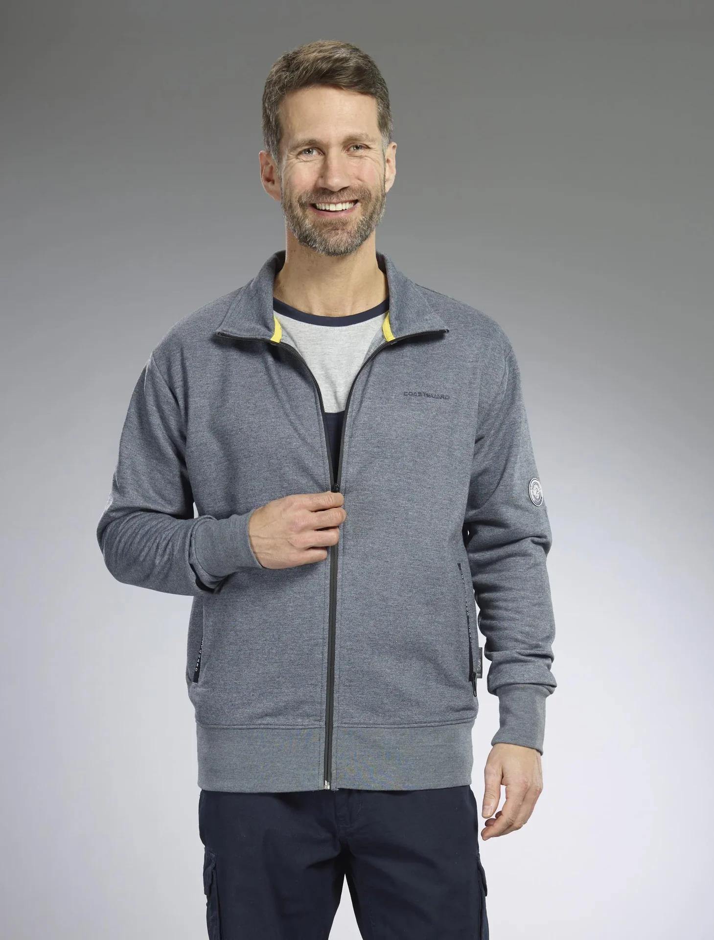 Sweatjacke, Farbe marine, Gr.M - 0
