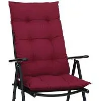Set aus 6 Kissen Vanamo rot 129x53x10cm - 1