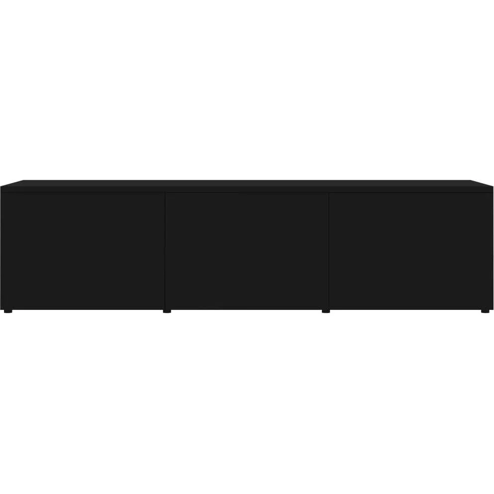 TV-Schrank 120x34x30 cm Spanplatte schwarz - 0