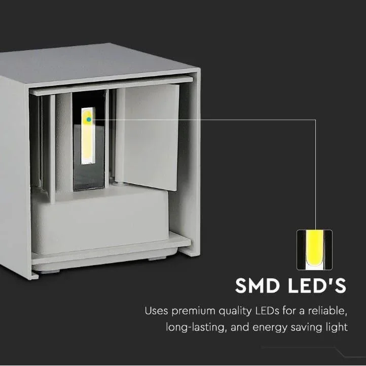 VT-759-12 LED-Wandleuchte - 11W - 3000K - 1360 Lumen - Grau - 5