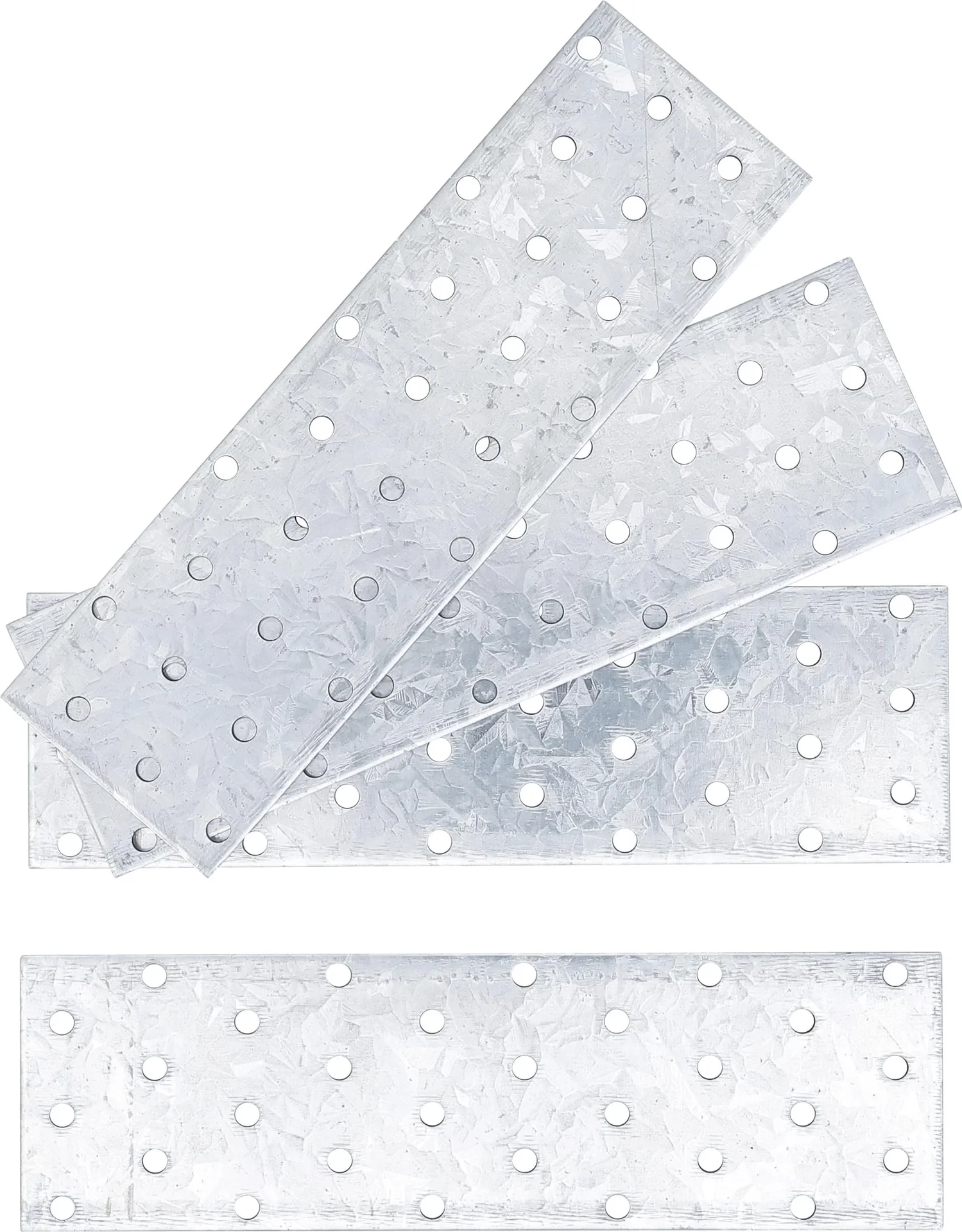 Stahl-Lochplatte 200 x 60 mm 4 Stück - 0