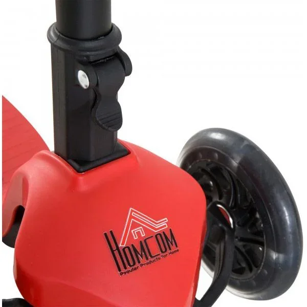 Tretroller Scooter Kinderroller 3 Räder Rot - 2