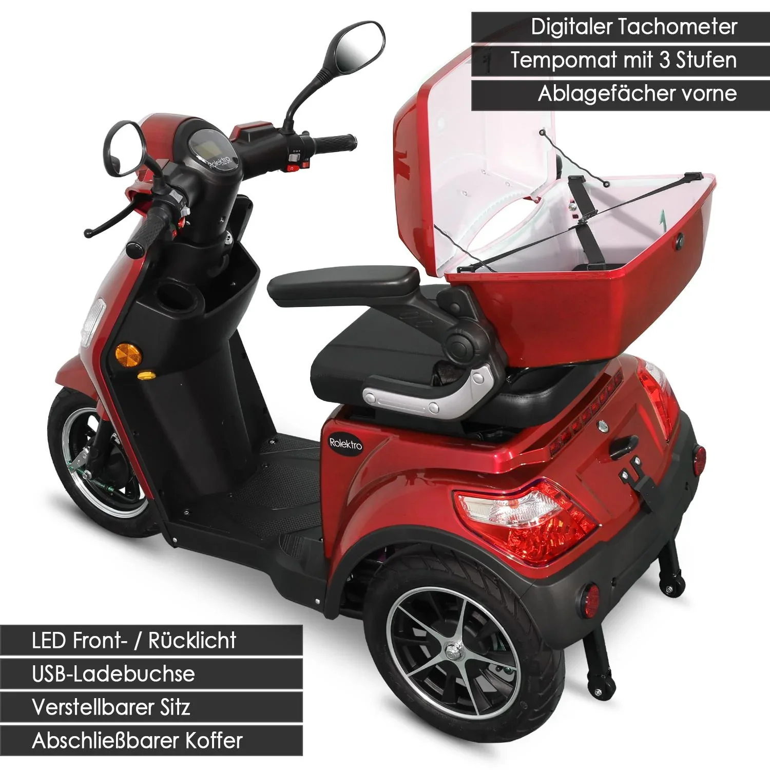 E-Trike 25 V.2, rot - 7