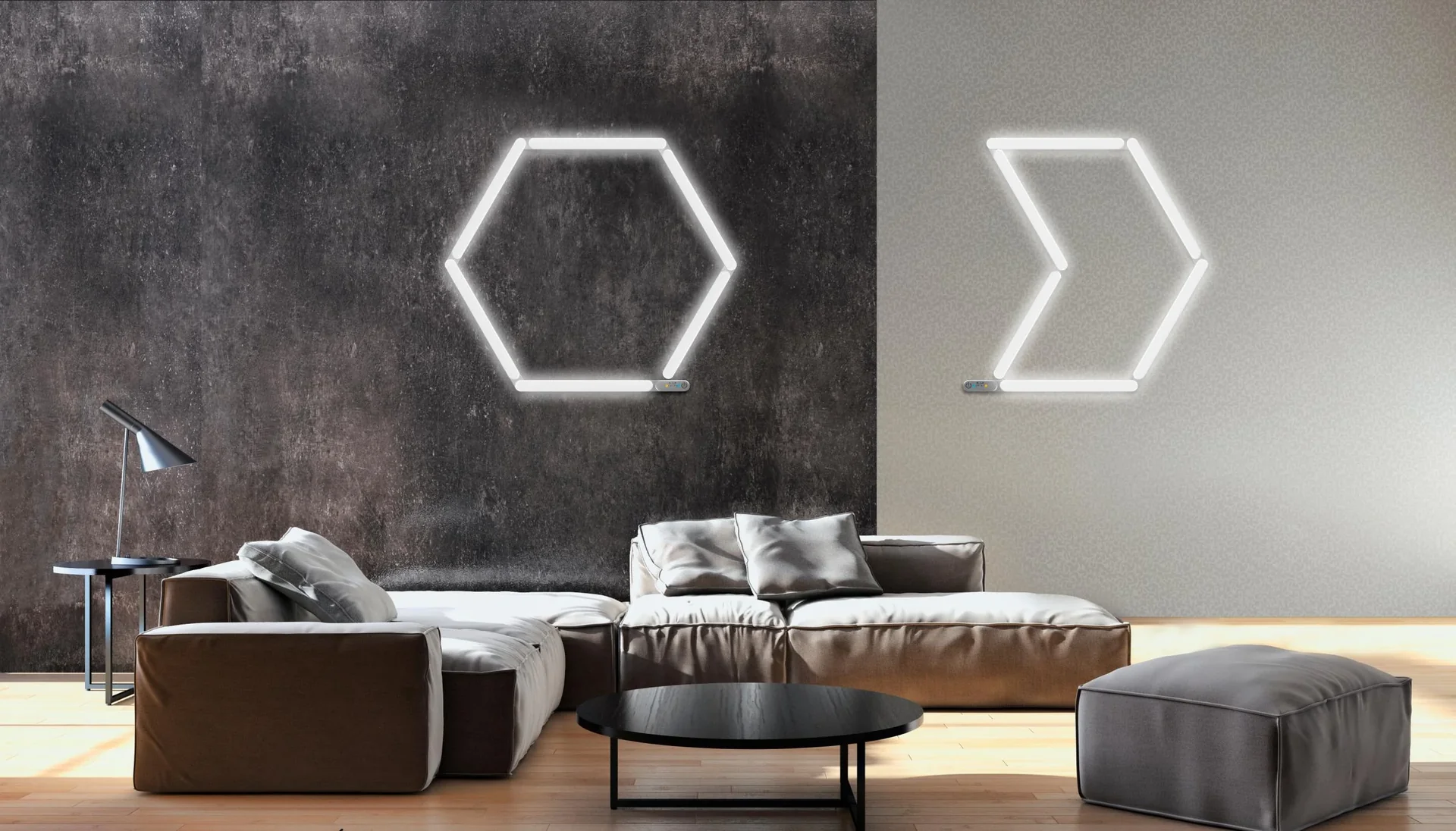 LED Unterbauleuchte FLEXLIGHT Starter-Set 67 cm, 2 x 3,4 W, Farbe silber - 6