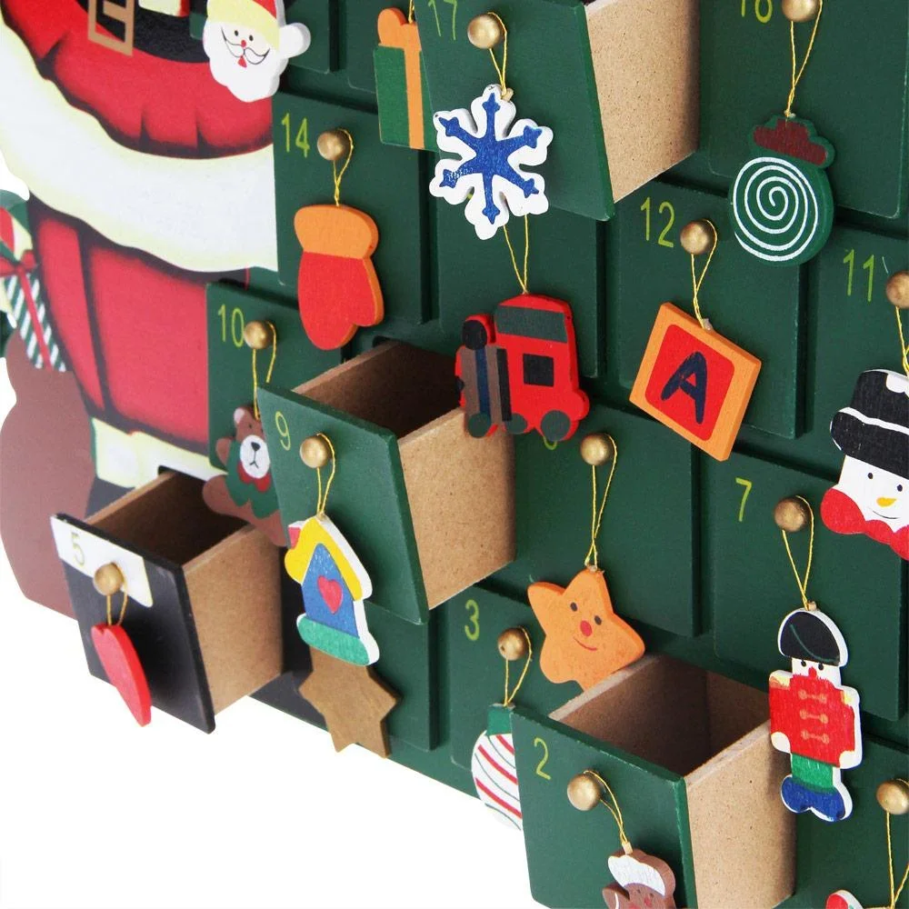 Adventskalender Weihnachtsmann mit Fächern zum Selbstbefüllen - 3