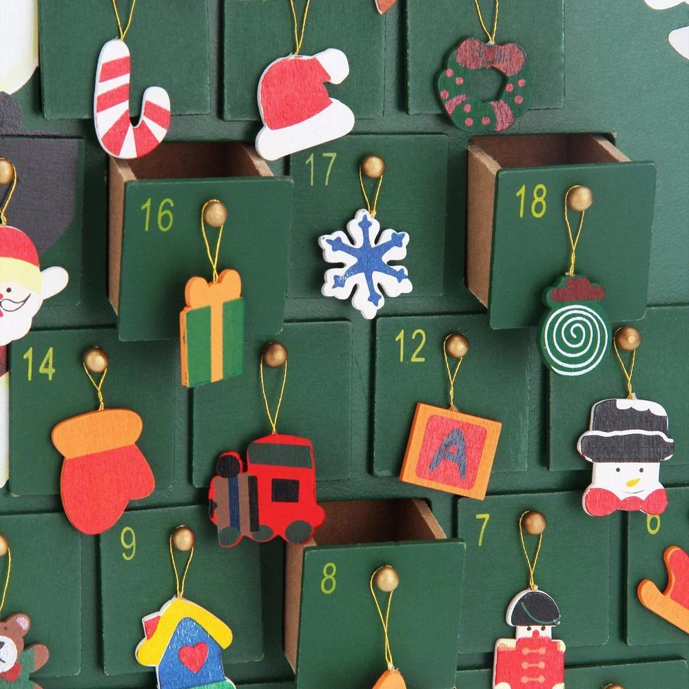 Adventskalender Weihnachtsmann mit Fächern zum Selbstbefüllen - 4