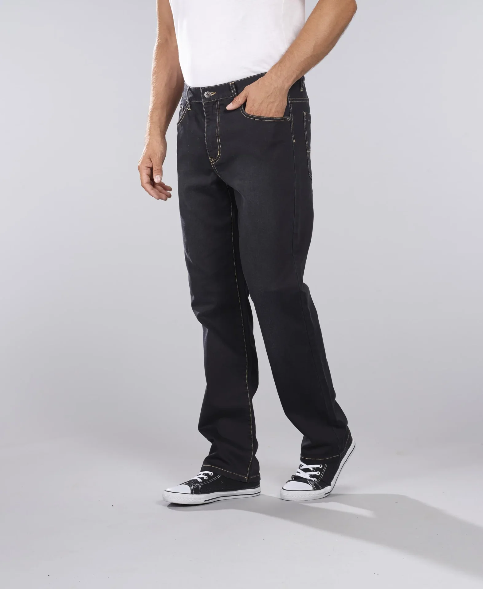 Joggpants aus Stretchdenim, Farbe schwarz, Gr.54 - 0