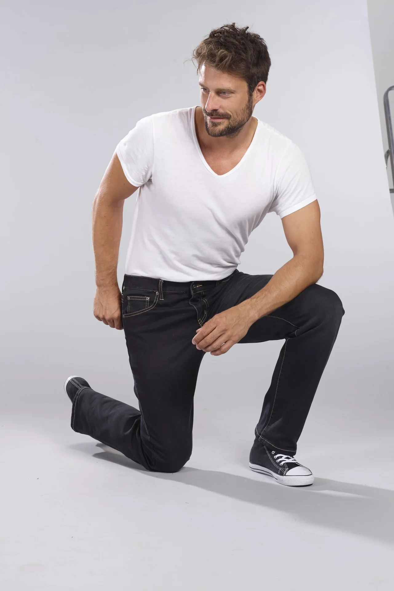 Joggpants aus Stretchdenim, Farbe schwarz, Gr.54 - 5