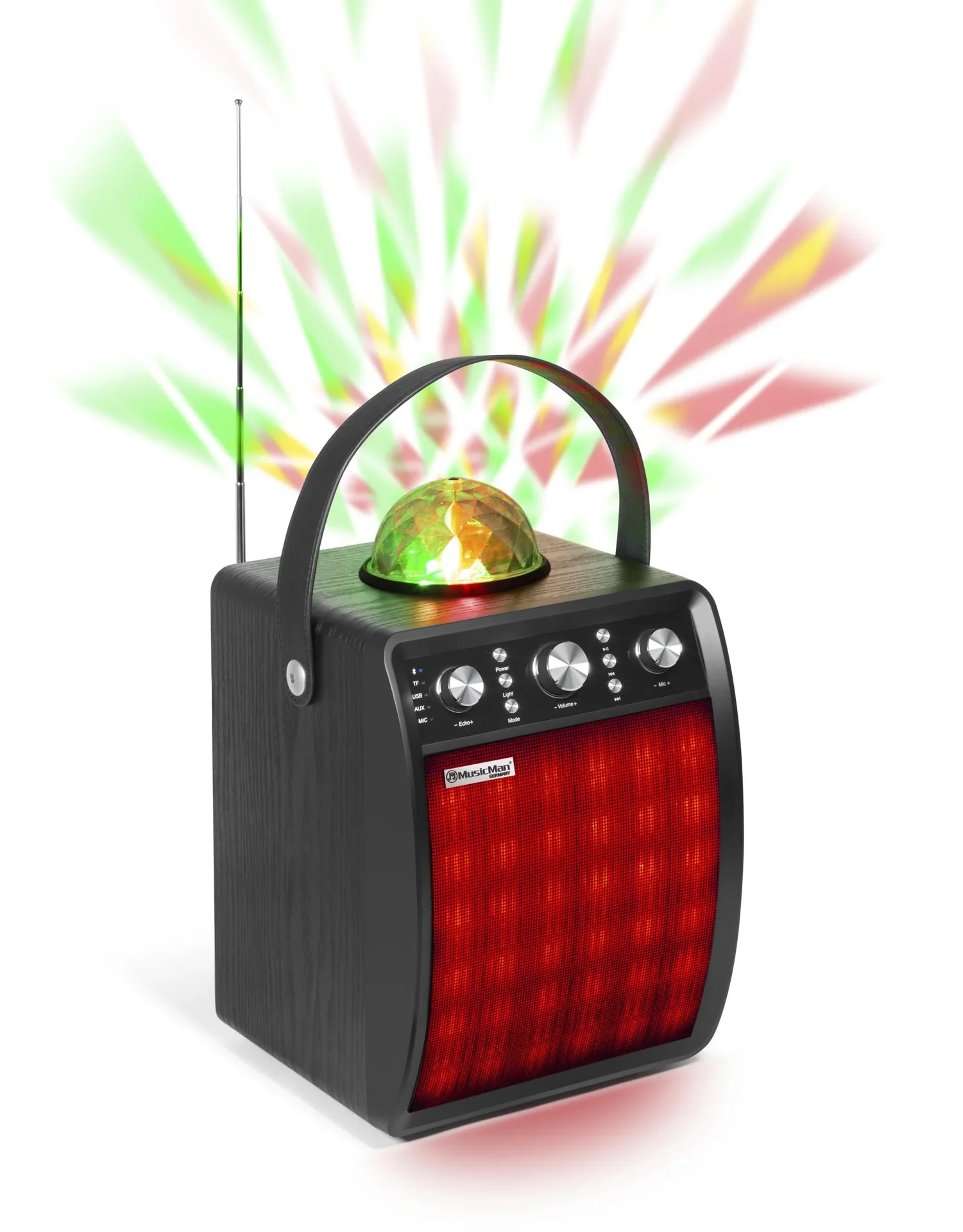 Disco Lautsprecher mit Mikrofon - 3