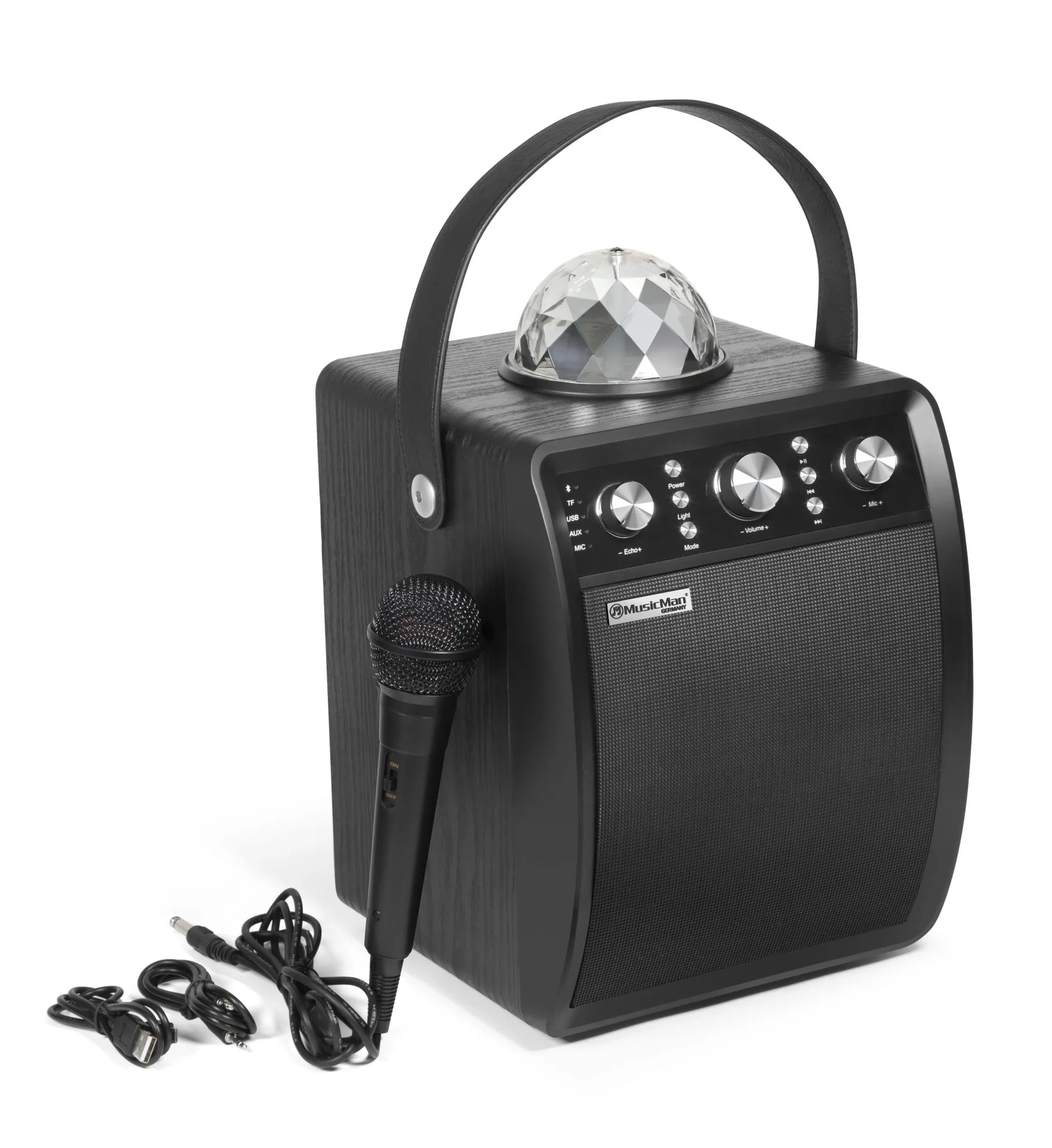 Disco Lautsprecher mit Mikrofon - 5