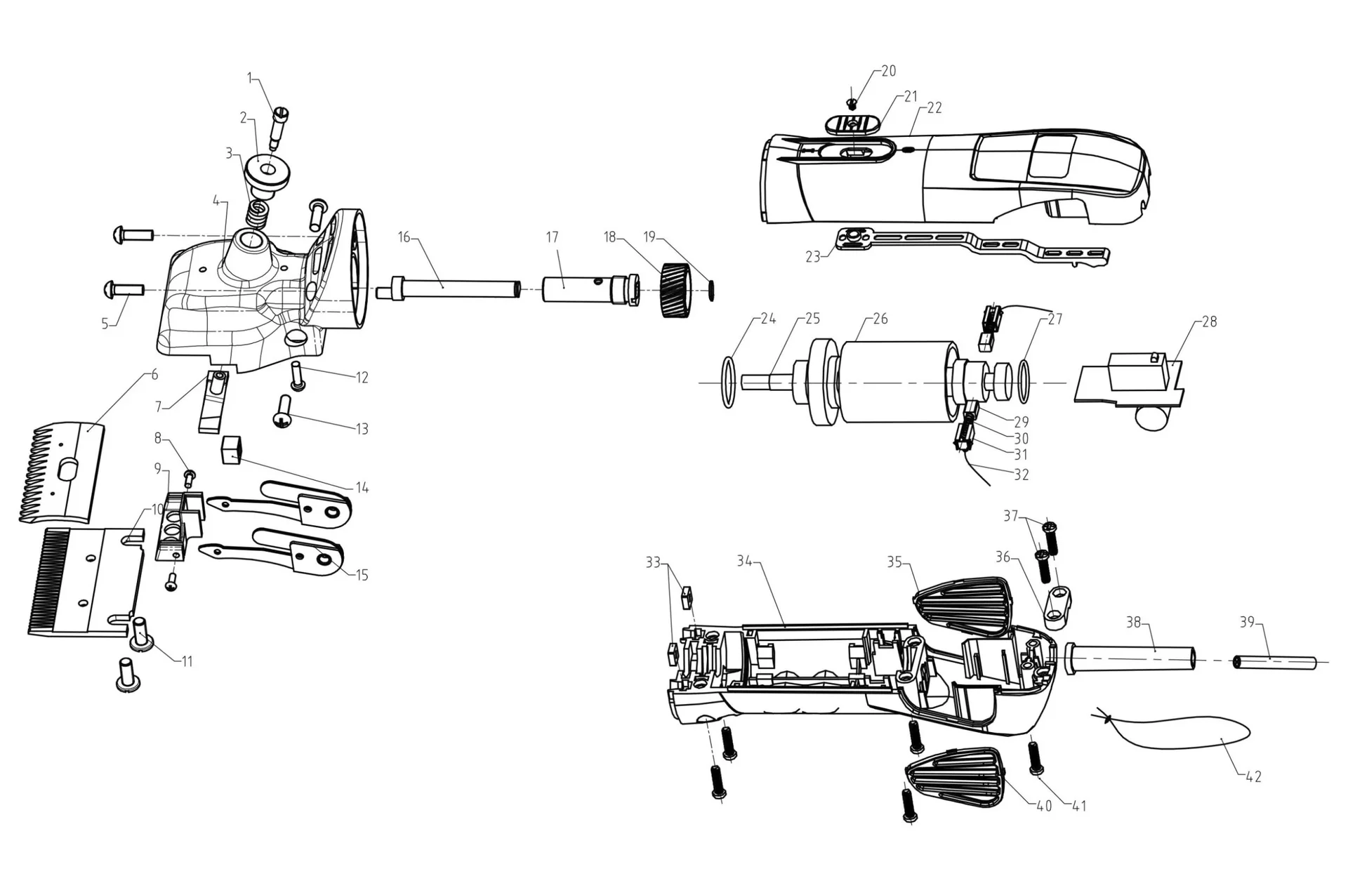 Schermaschine FarmClipper4 für Rind/Pferd - 0