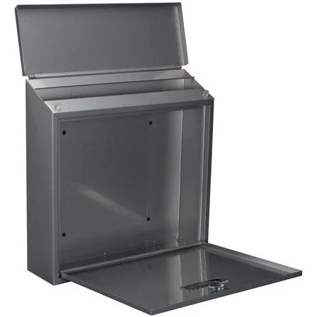 NL Briefkasten Monaco Silber - 368x100x365 mm - 4