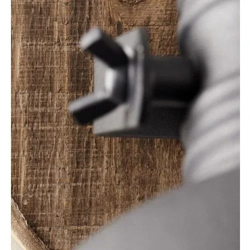 Wandspot Mila bundesweit metal mat Holzschwarz Holz 40W Ø 20 cm E14 - 2