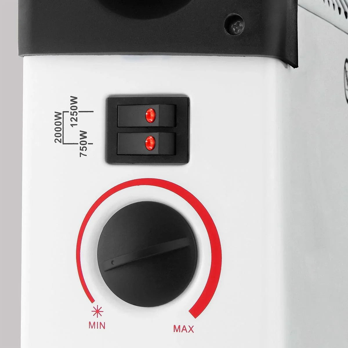 Heizung weiß 2000W inkl. Zeitschaltuhr - 4