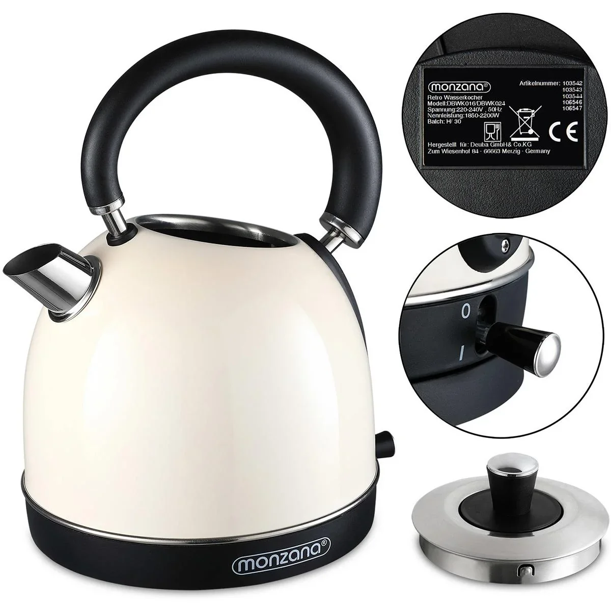 Kettle Retro - creme - 1