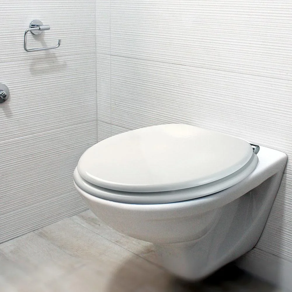 Weicher Toilettensitz weiß - 1