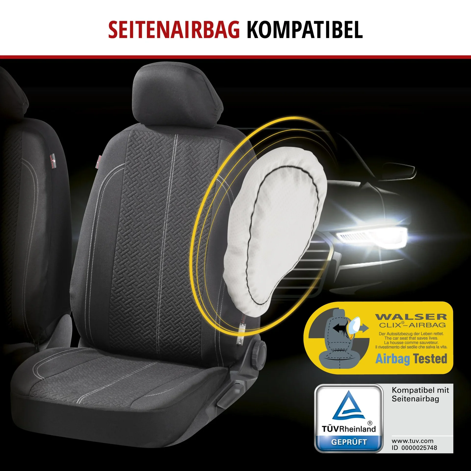Auto Sitzbezug "TRATTO" - Vorderbezüge - 1